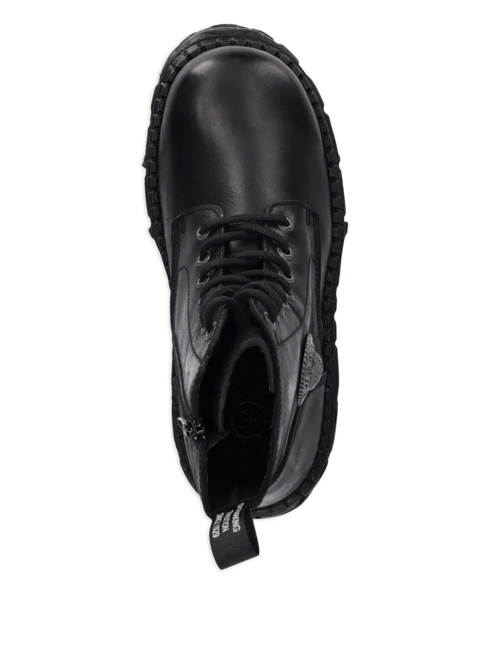 NEW ROCK 100mm lace-up boots Black