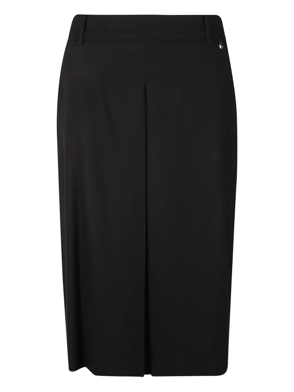 Herno Pleated Midi Skirt In Black