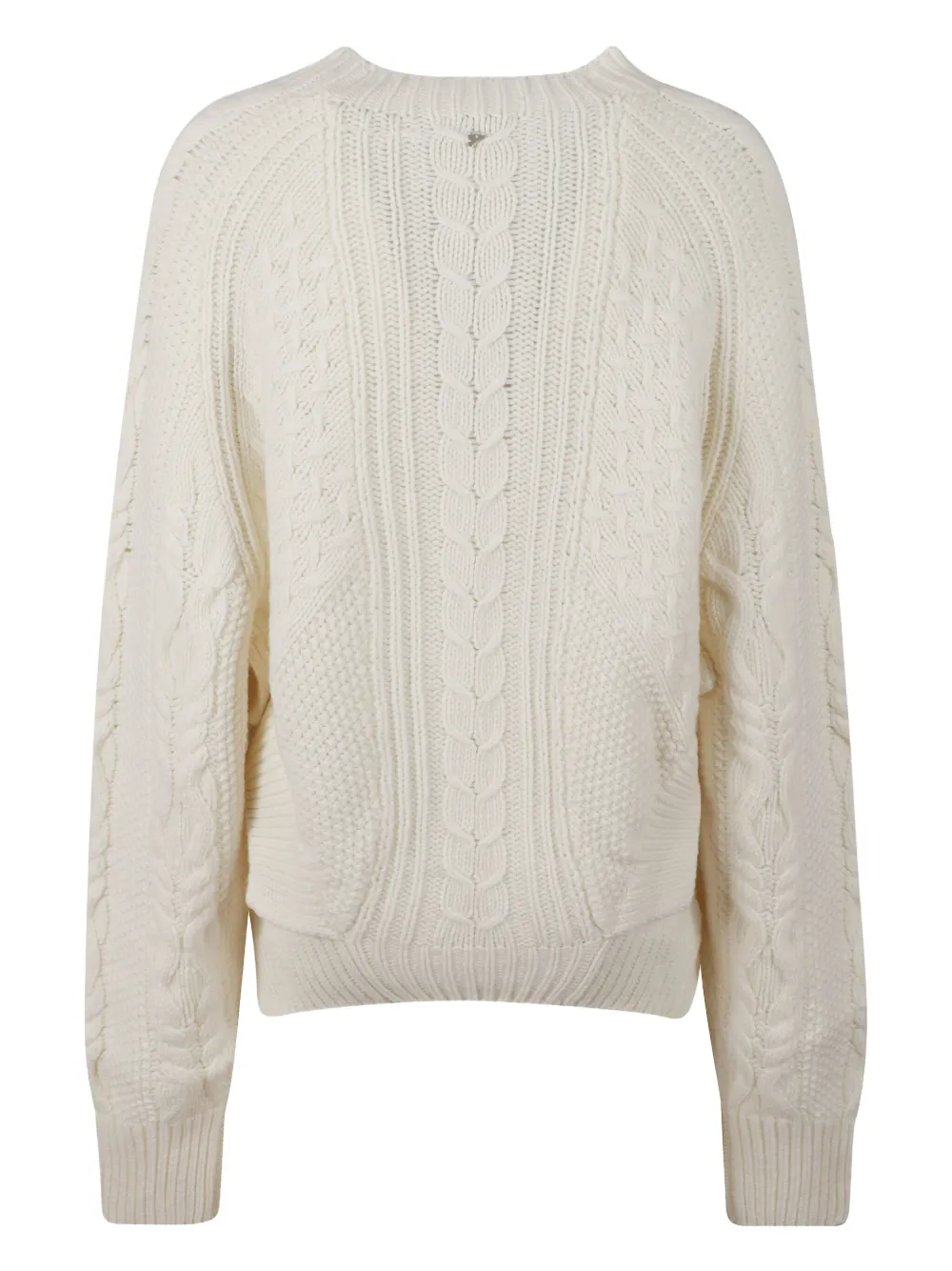 DONDUP Kabelgebreide trui Wit