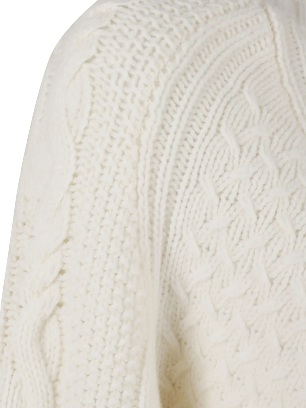 DONDUP Kabelgebreide trui Wit