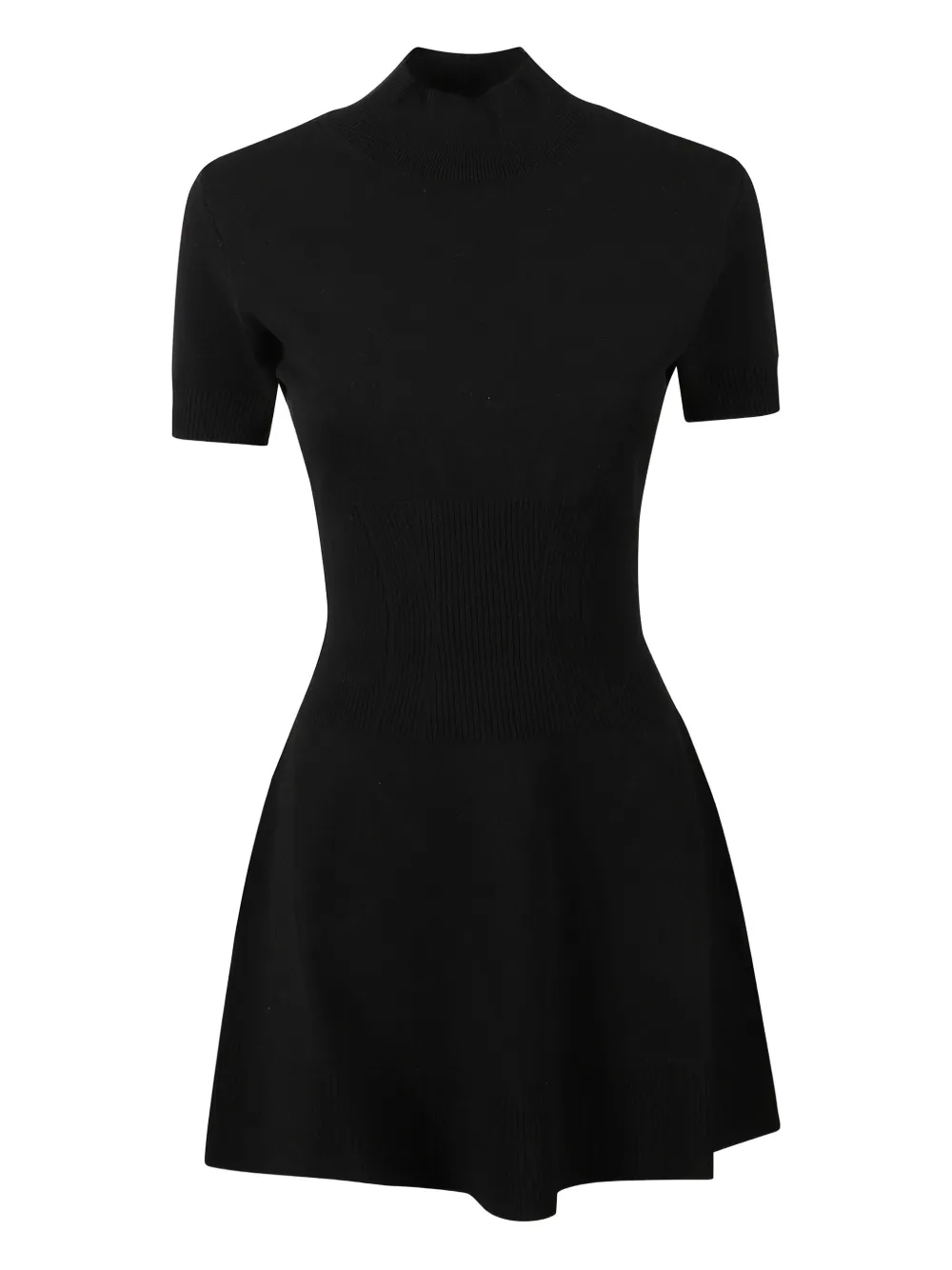 Dondup Short-sleeve Mini Dress In Black