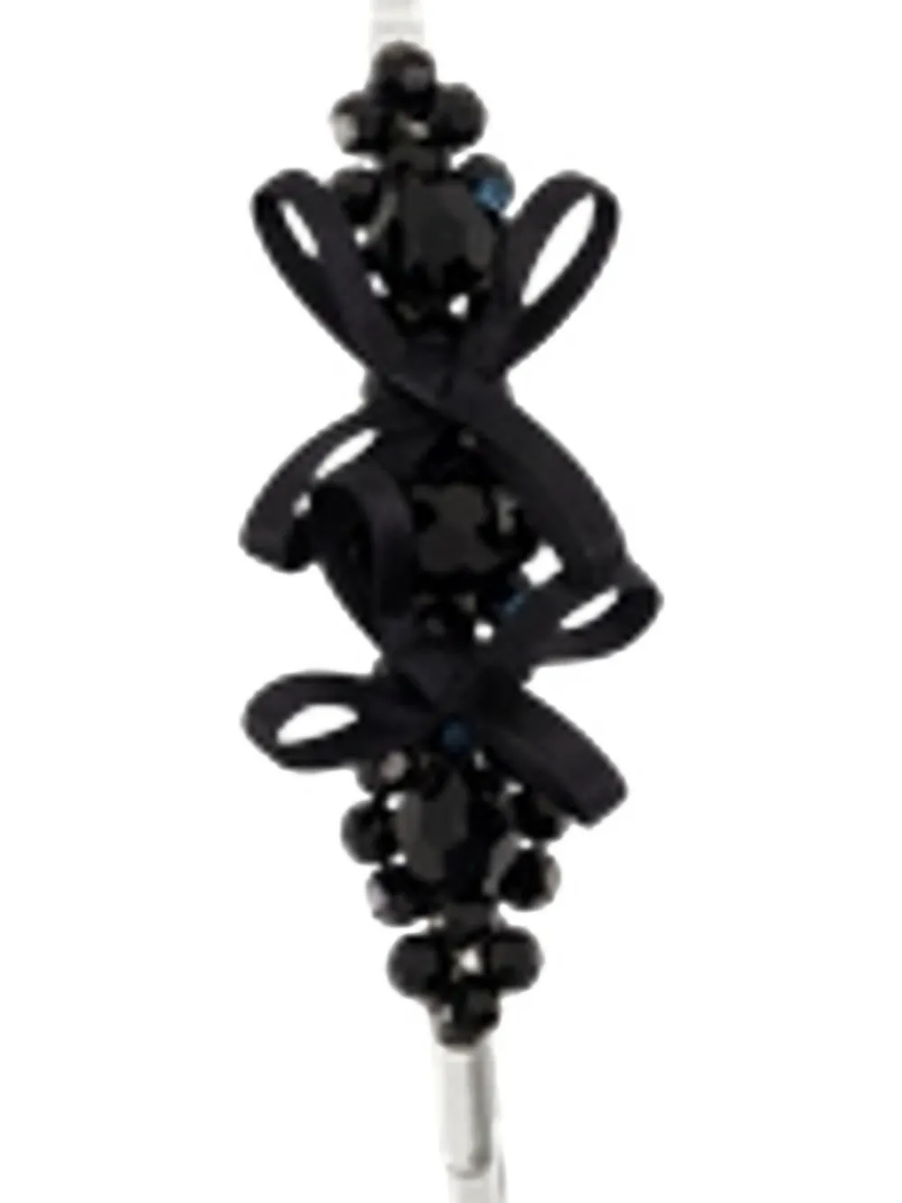 Simone Rocha crystal-embellished hair clips - Nero