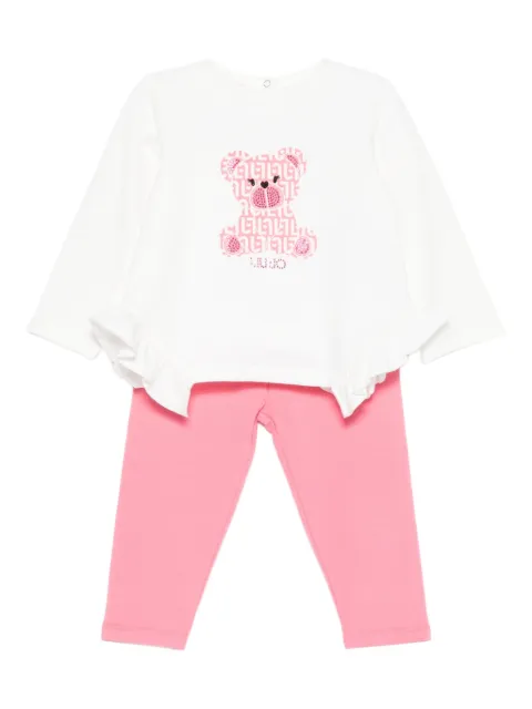 Liu Jo Kids bear-print trouser set