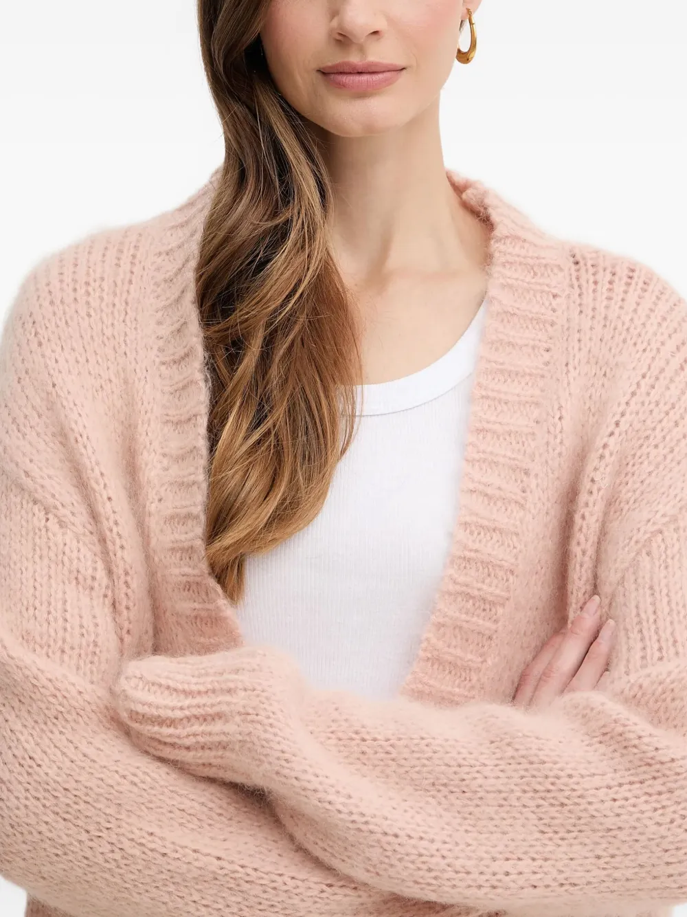 Silvian Heach Button-fastening Cardigan In Pink