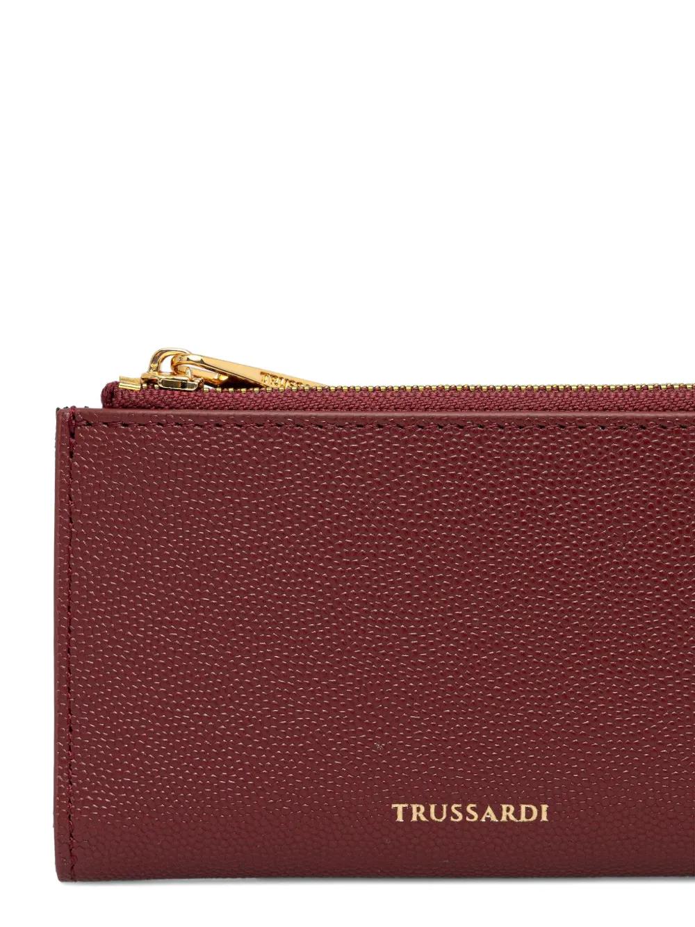 Trussardi Portemonnee met logoplakkaat Rood