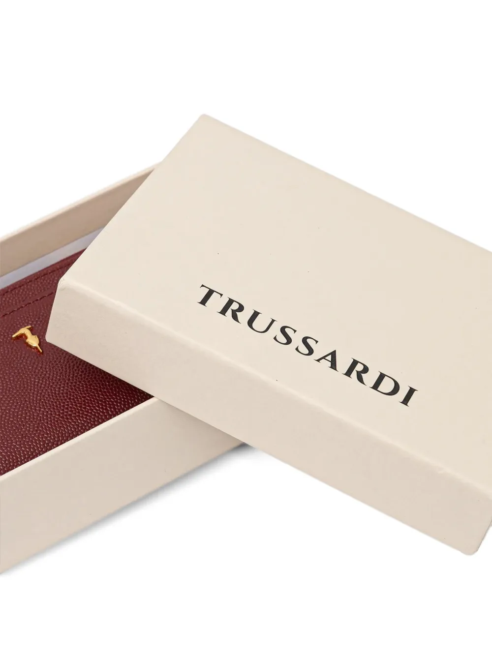 Trussardi Portemonnee met logoplakkaat Rood