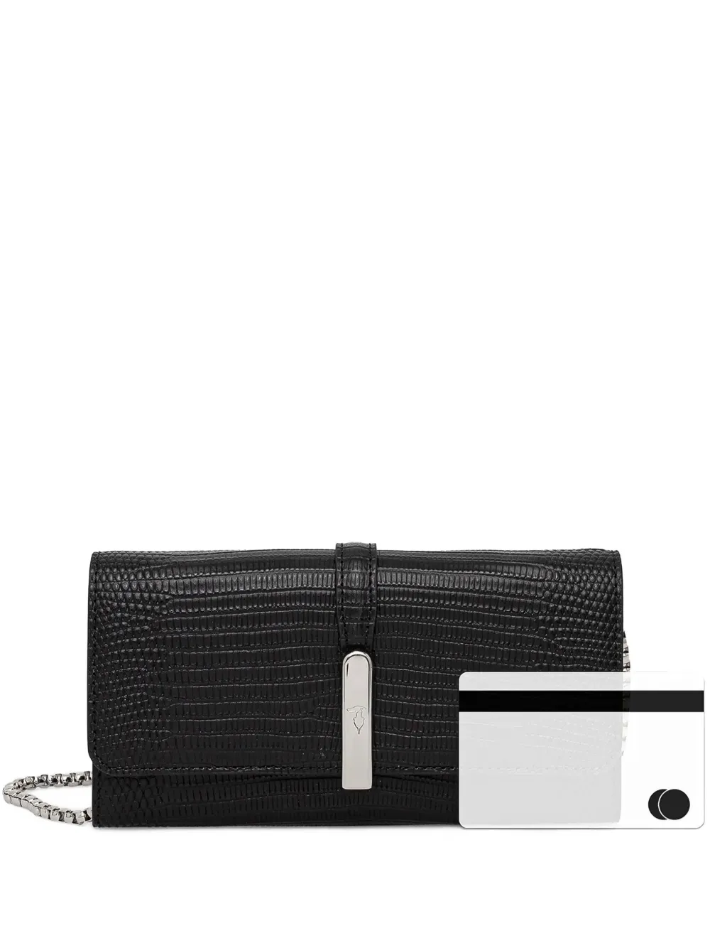 Trussardi lizard-skin effect wallet | Black | Image 1