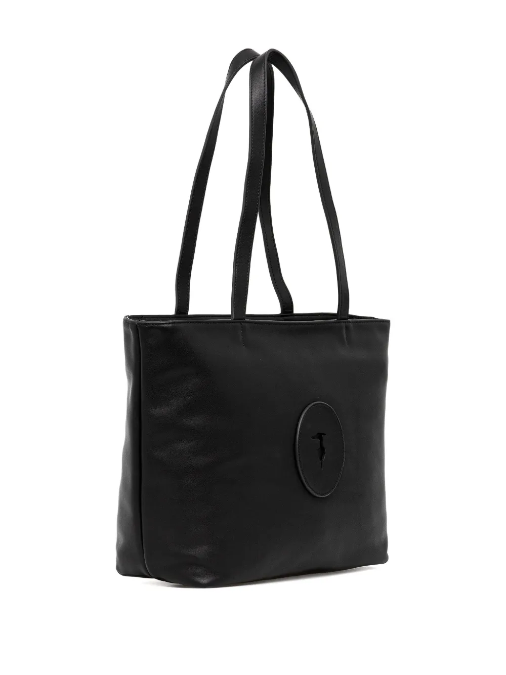 Trussardi Society leren shopper Zwart