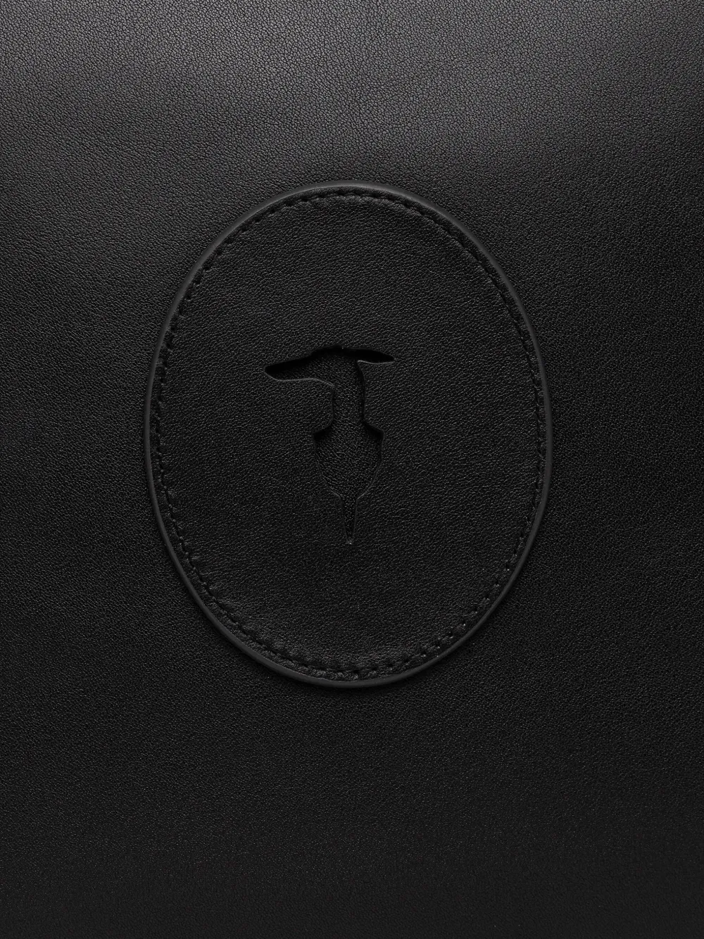 Trussardi Society leren shopper Zwart