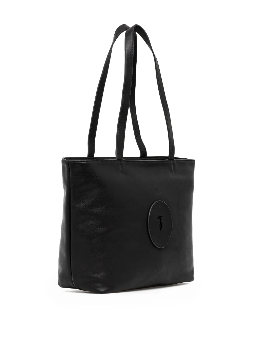 Trussardi Society leren shopper - Zwart