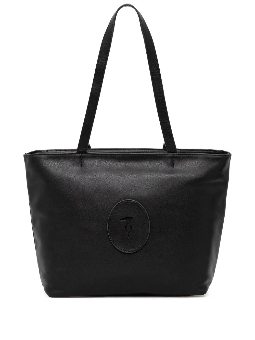 Trussardi Society leren shopper Zwart