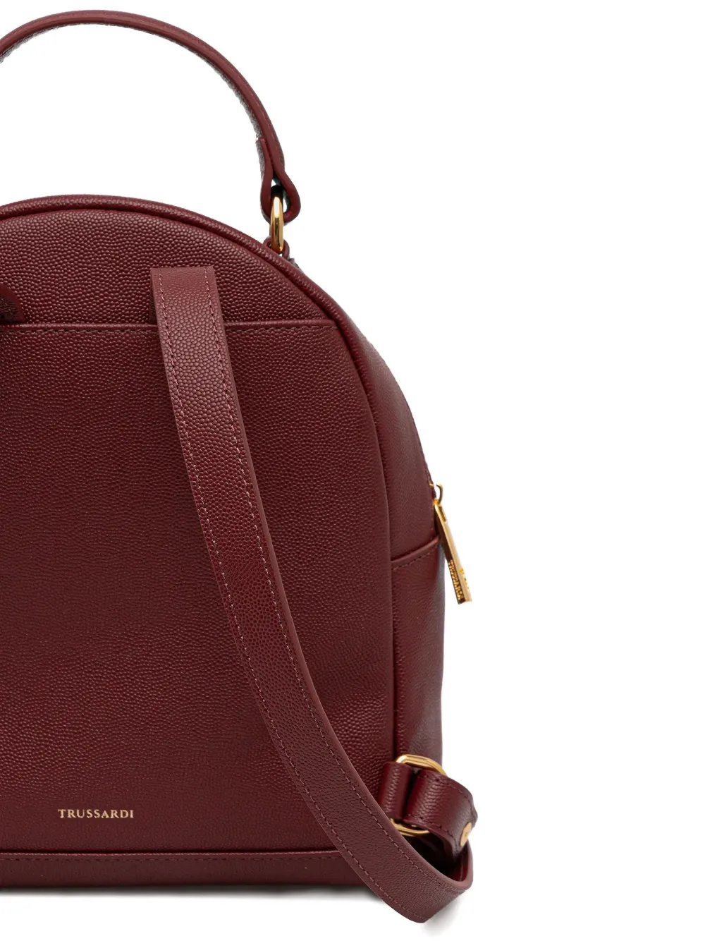Trussardi Cameo leren rugzak Rood