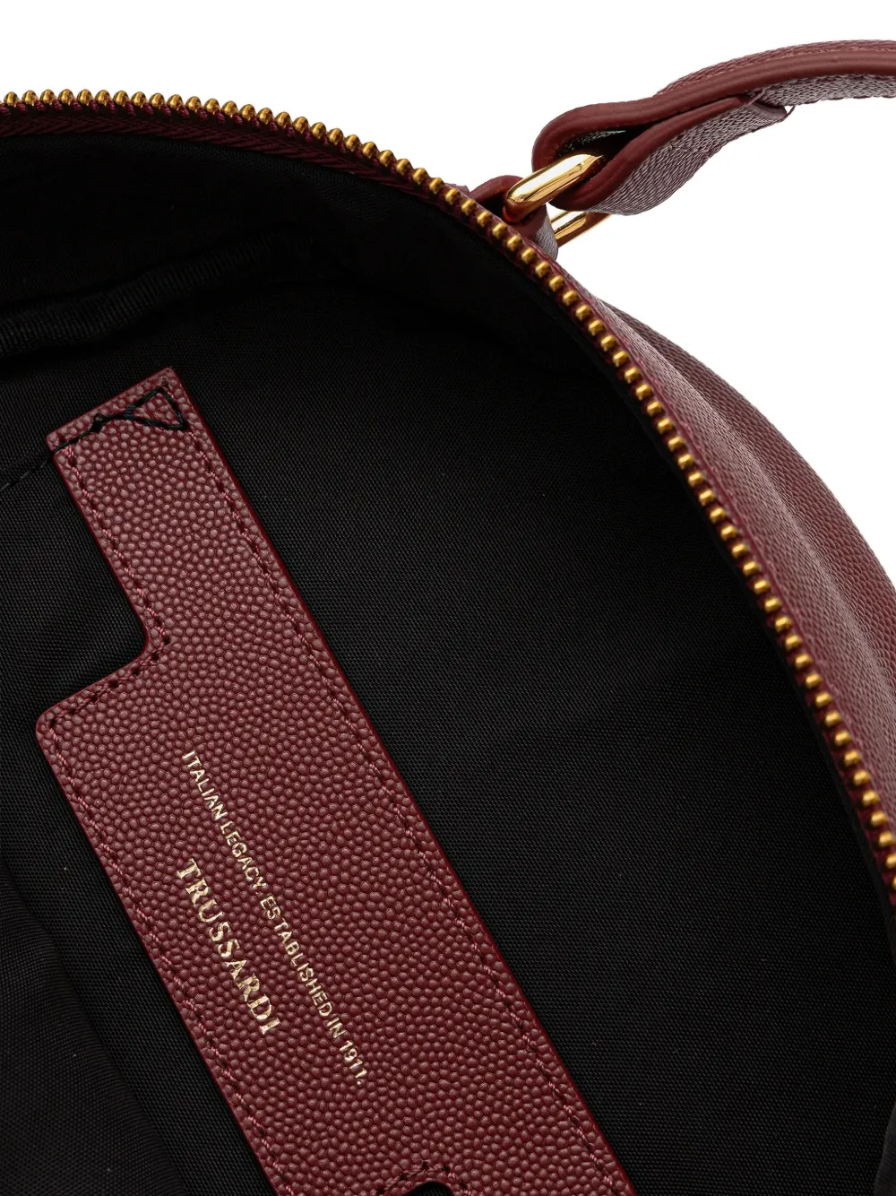 Trussardi Cameo leren rugzak Rood