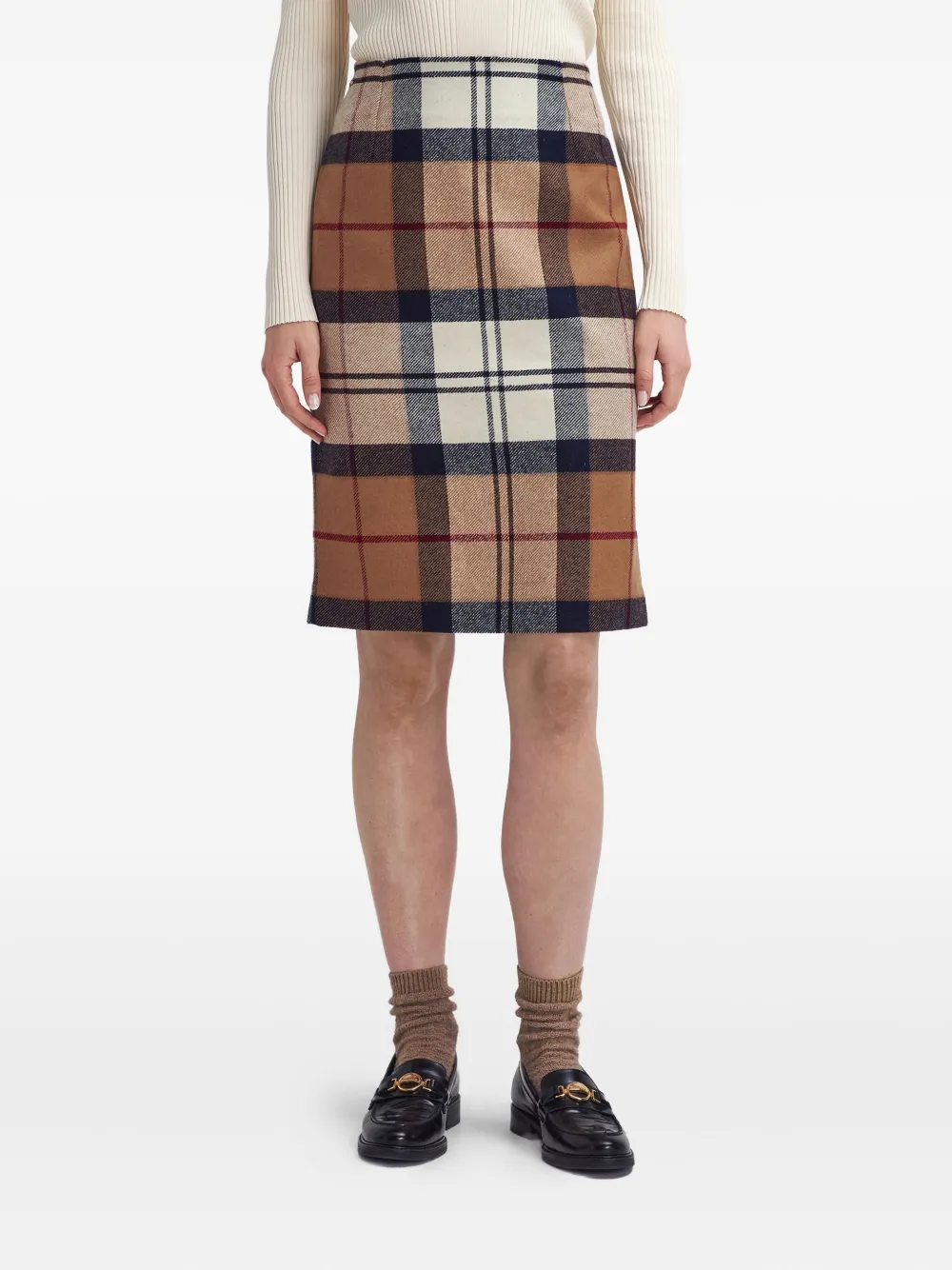 Barbour tartan skirt - Marrone