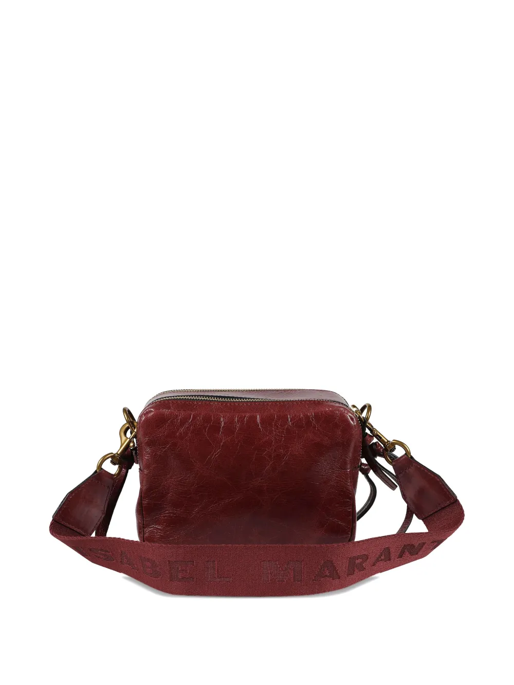 Isabel Marant Wardy Zip Shoulder Bag In Red