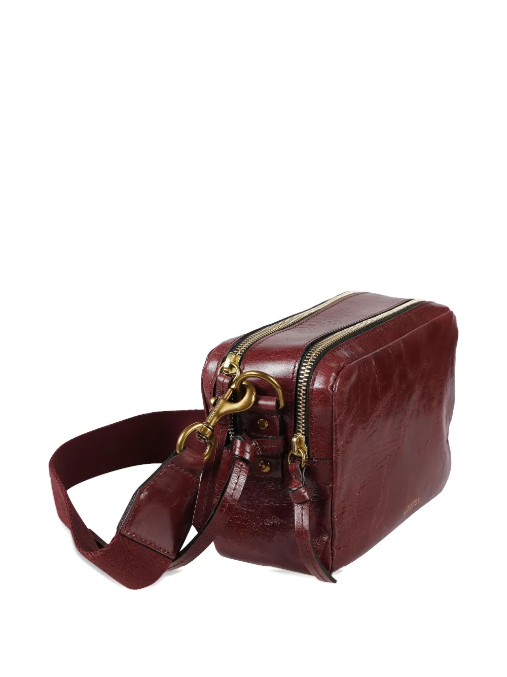 Isabel Marant Wardy Zip Shoulder Bag In Red