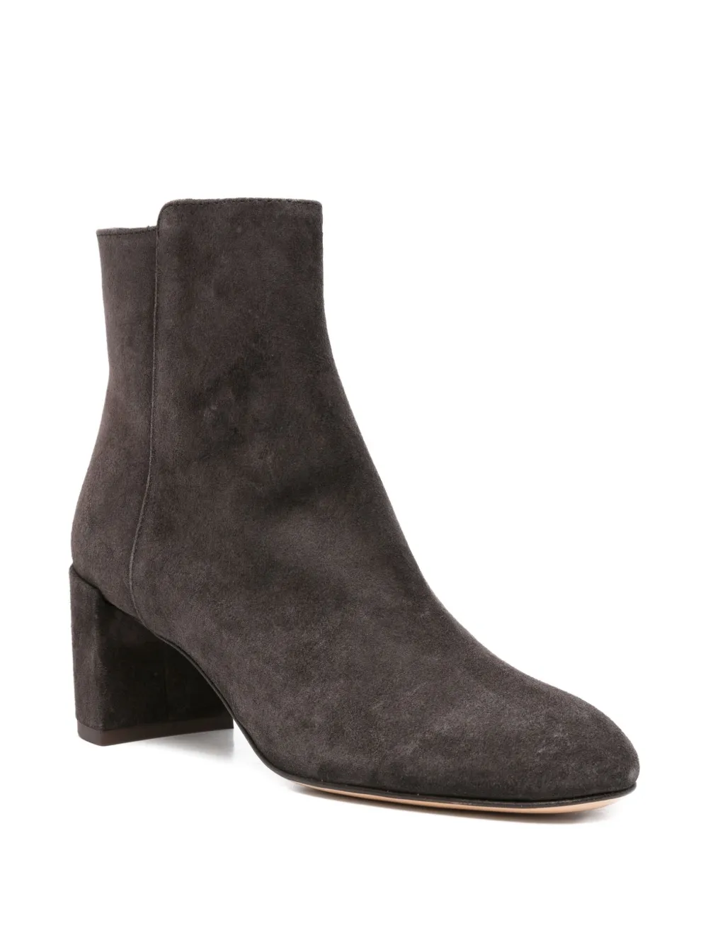 AGL 60mm block-heel suede boots Grey