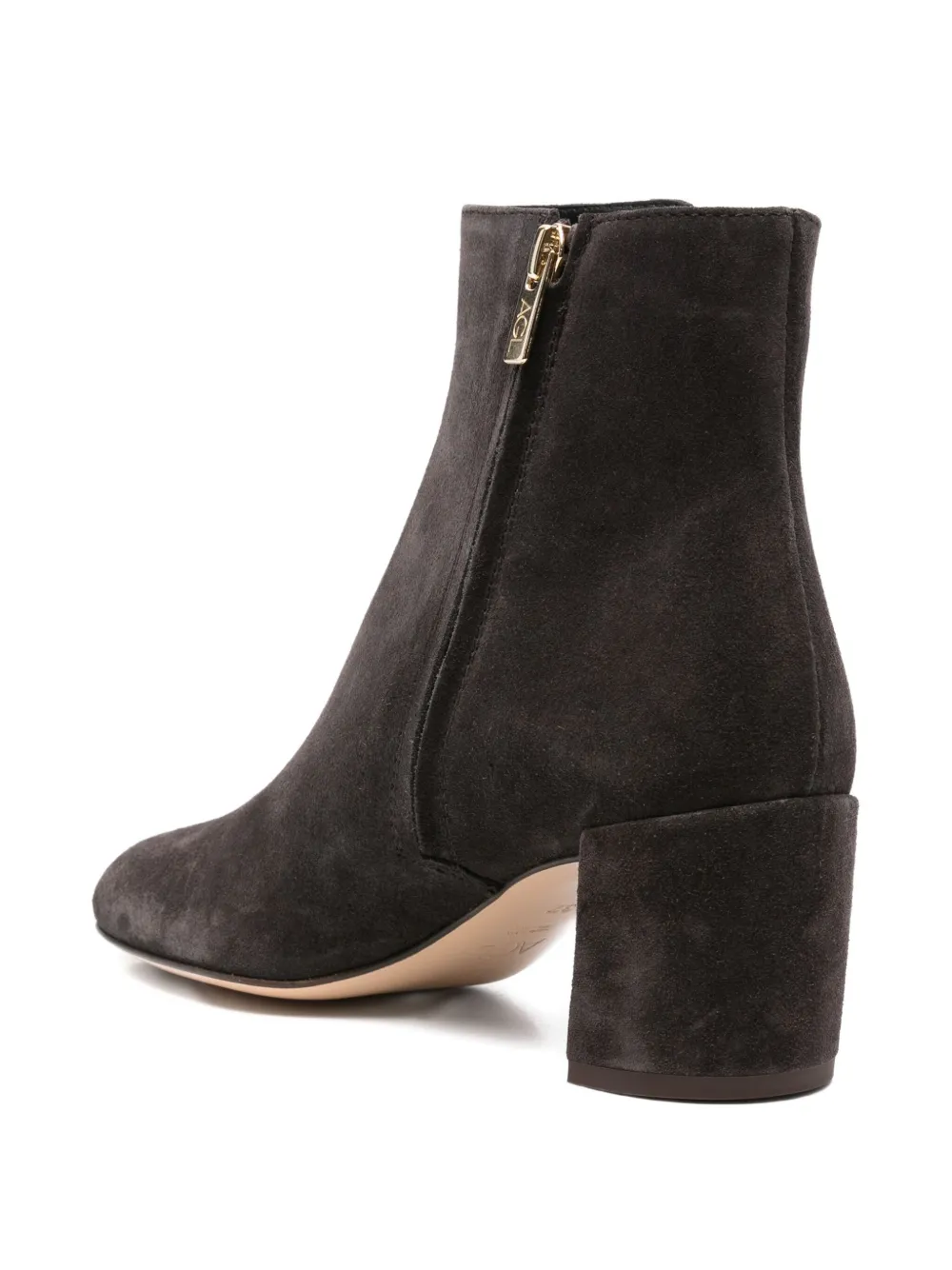 AGL 60mm block-heel suede boots Grey