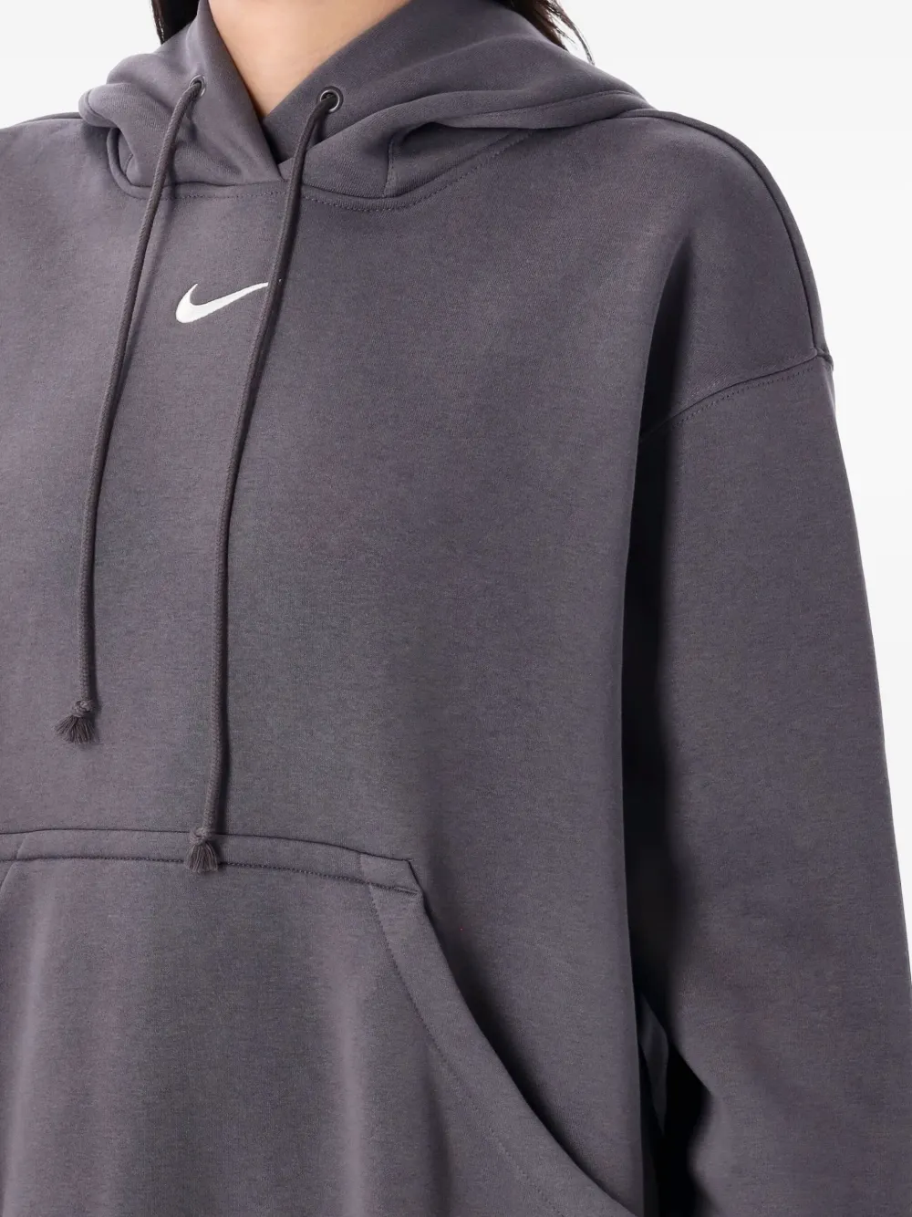 Nike Hoodie met geborduurd logo Grijs