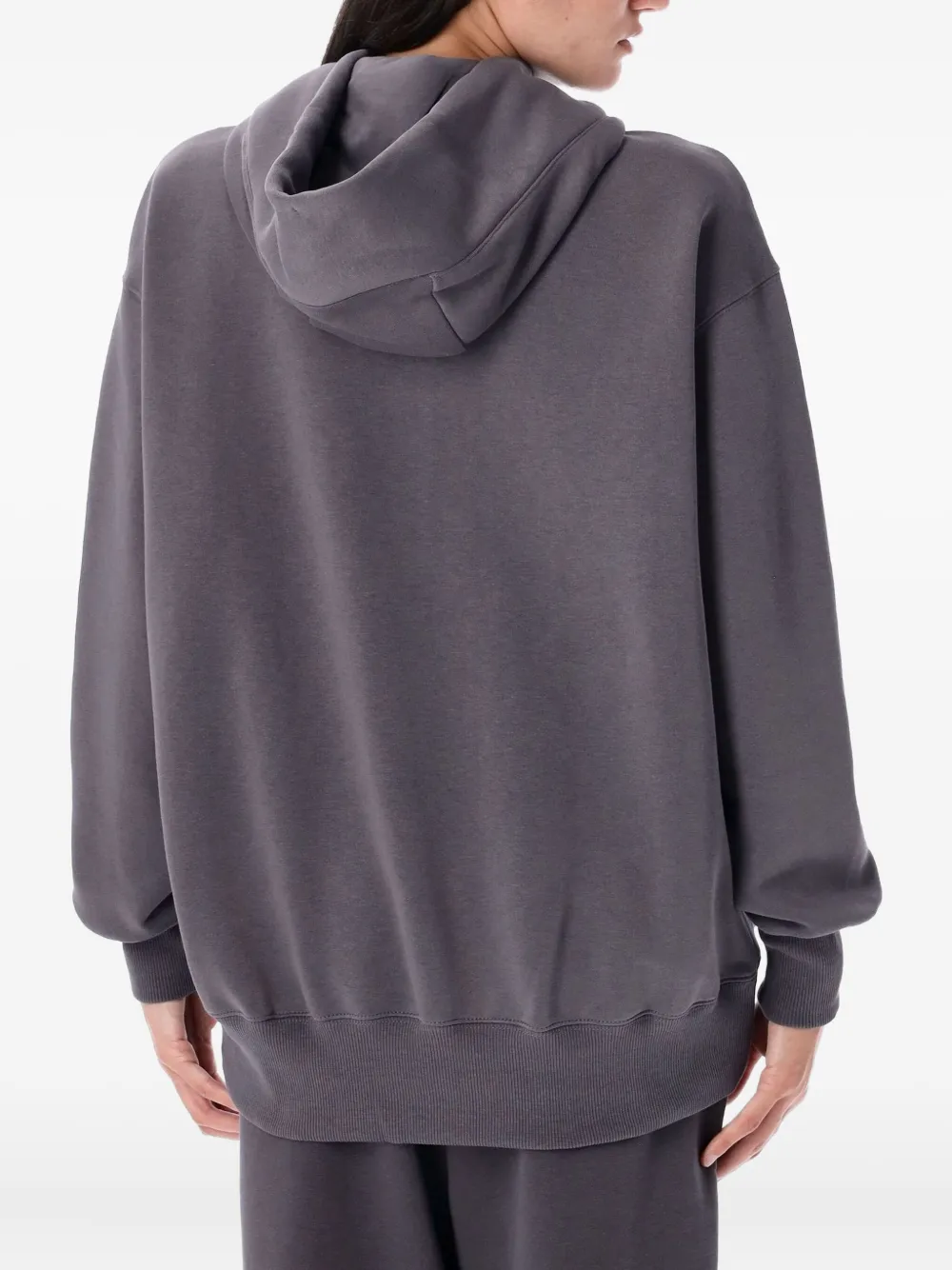 Nike logo-embroidered hoodie - Grijs