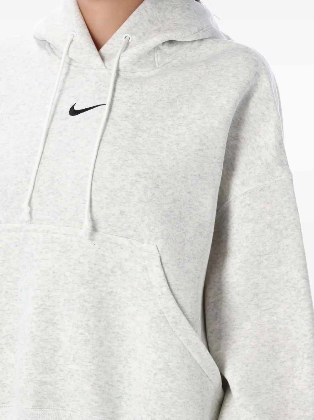 Nike Phoenix logo-embroidered hoodie - Grijs