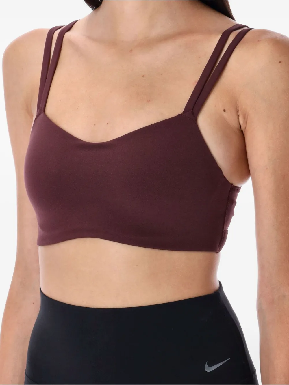 Nike Sport-bh met dubbele bandjes Rood