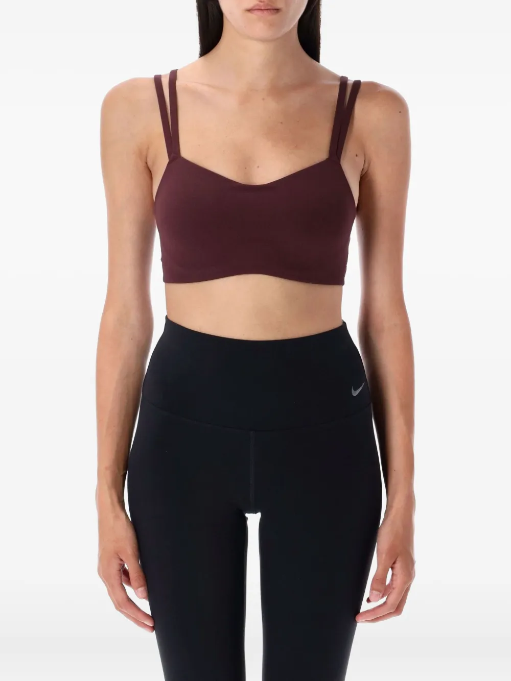 Nike Sport-bh met dubbele bandjes Rood