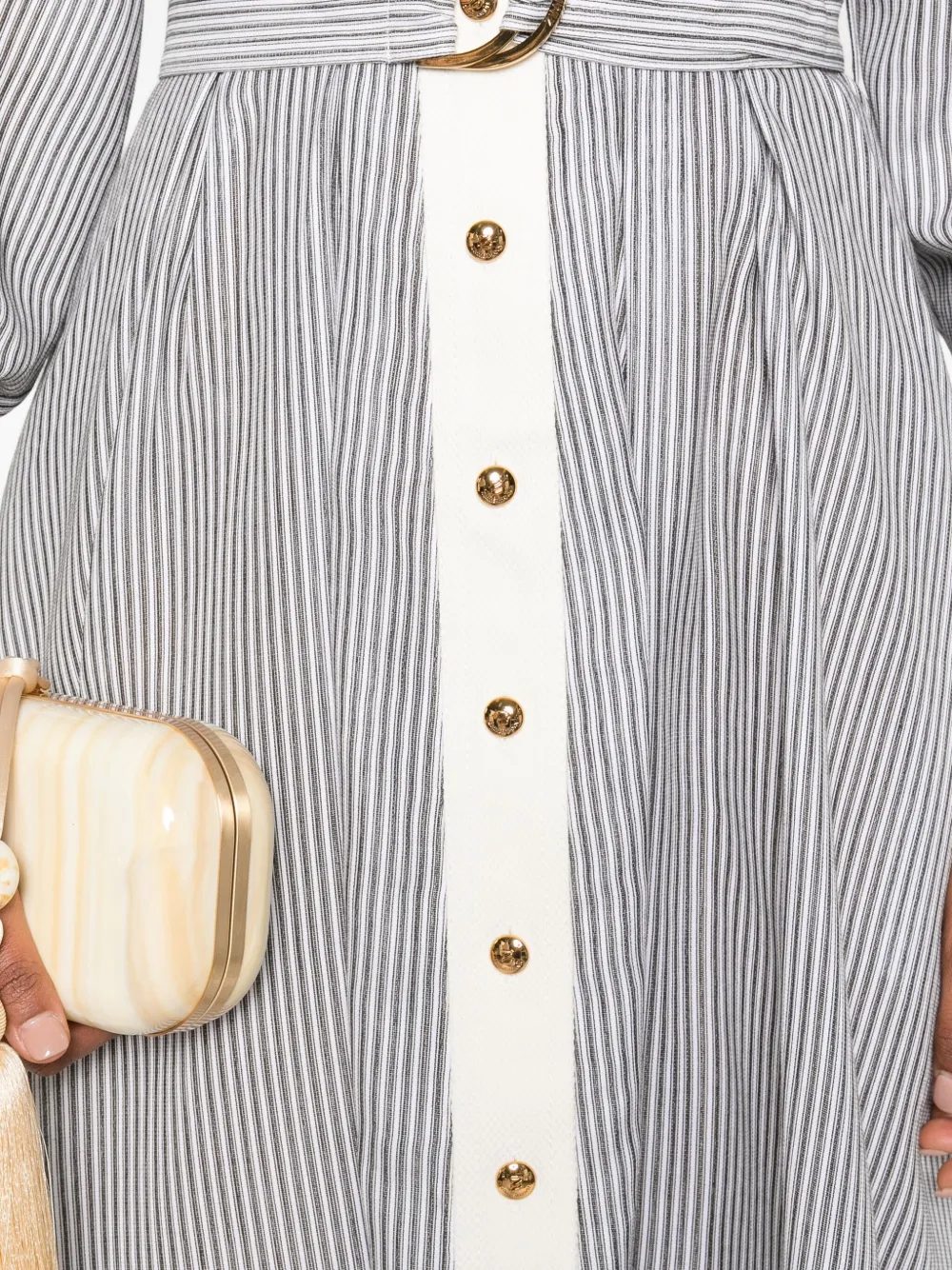 ZIMMERMANN Blousejurk met ceintuur Beige