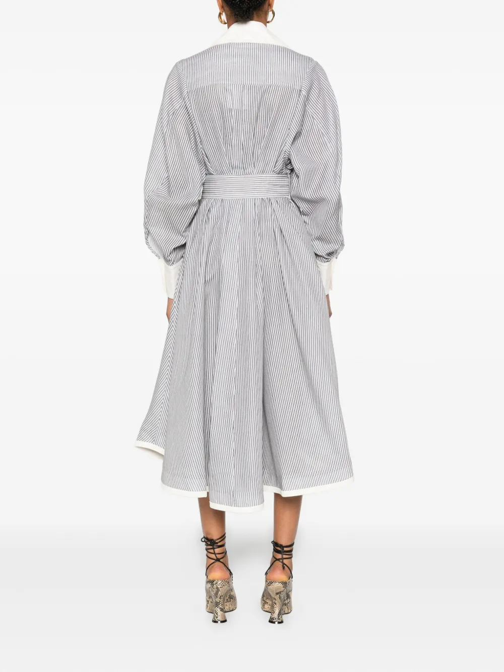 ZIMMERMANN Blousejurk met ceintuur Beige