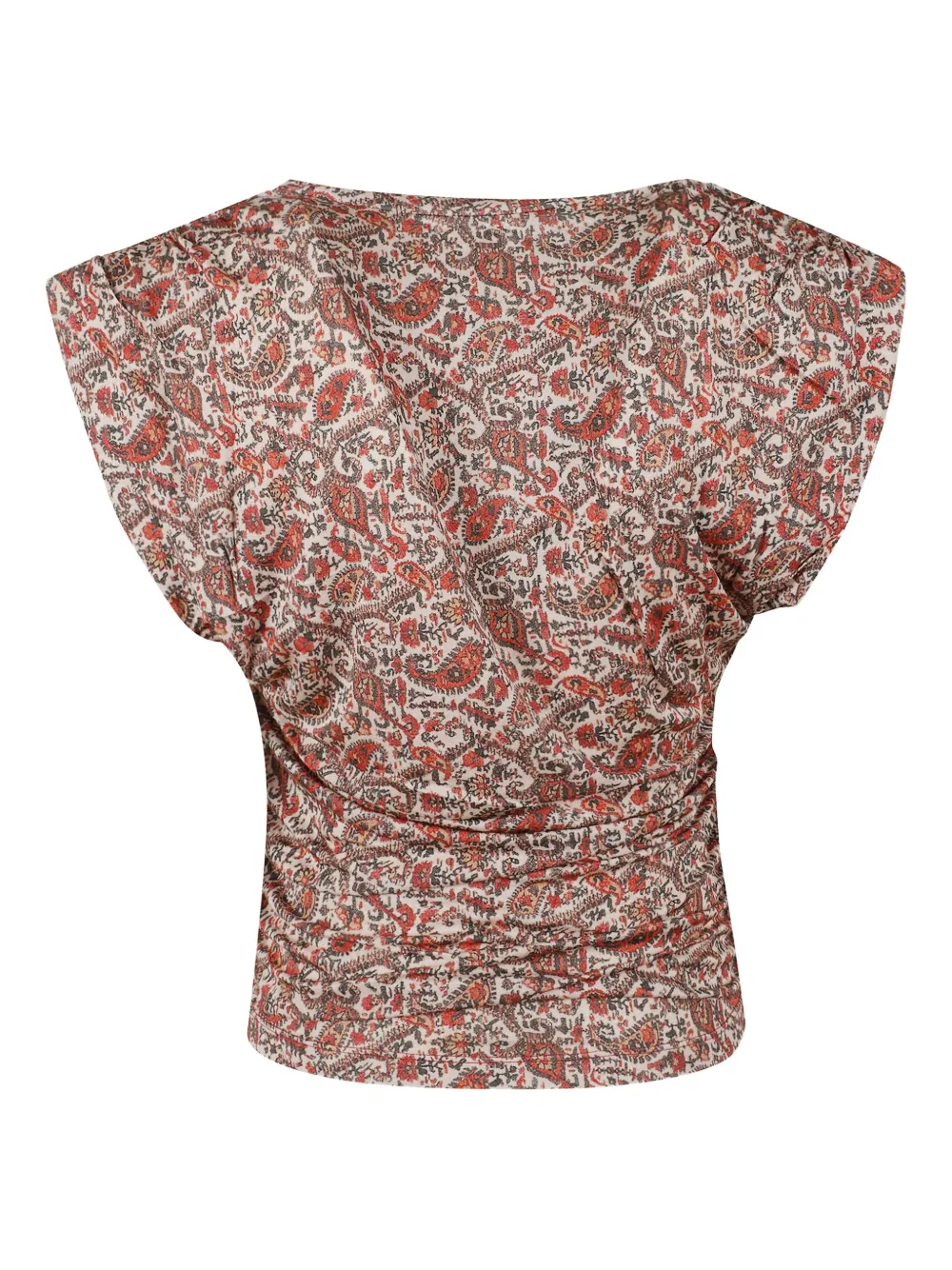 Isabel Marant Étoile Paisley-pattern Gathered Blouse In Neutral