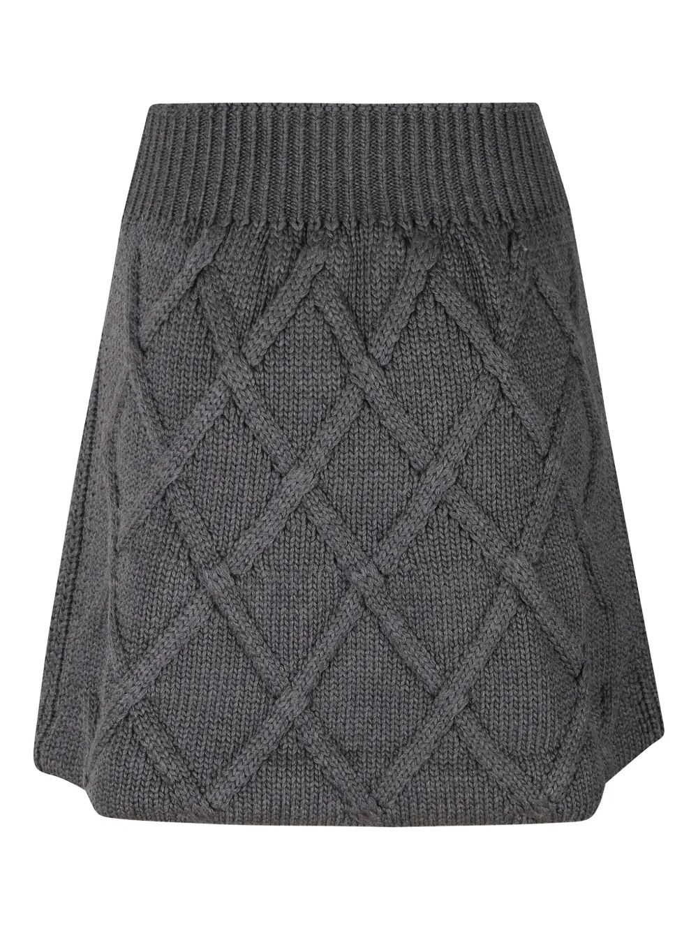 Jil Sander Elastic Waist Skirt In Gray