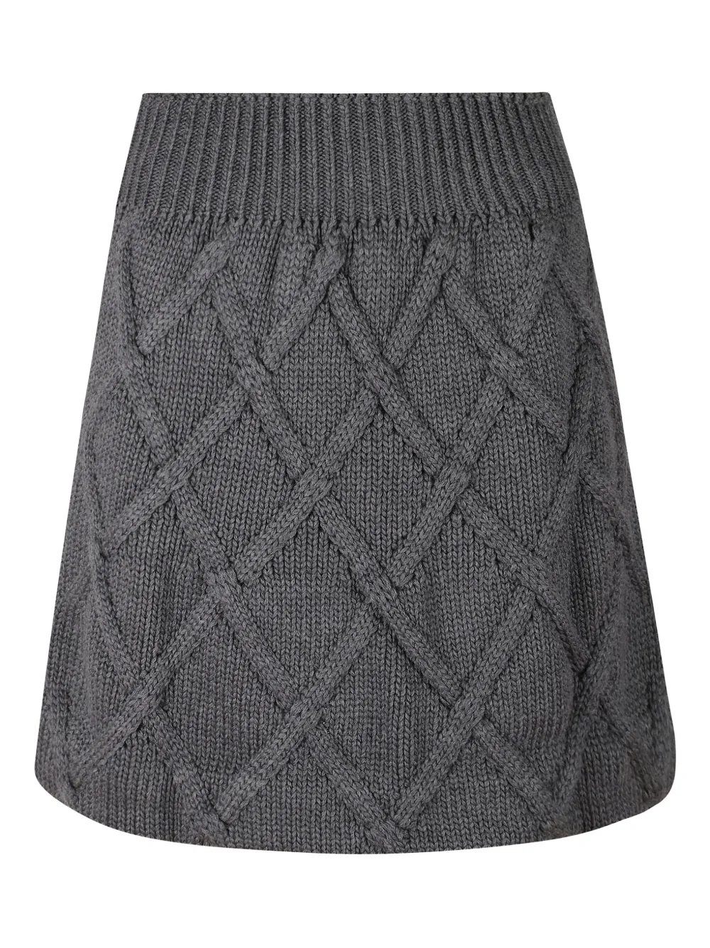 Jil Sander knitted mini skirt - Grijs