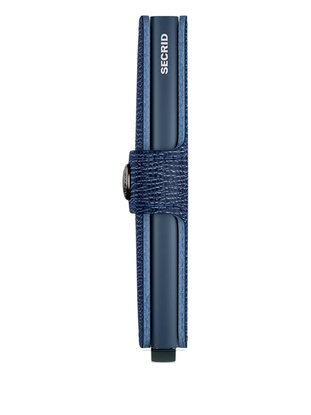 Secrid Leren pasjeshouder met knopen Blauw