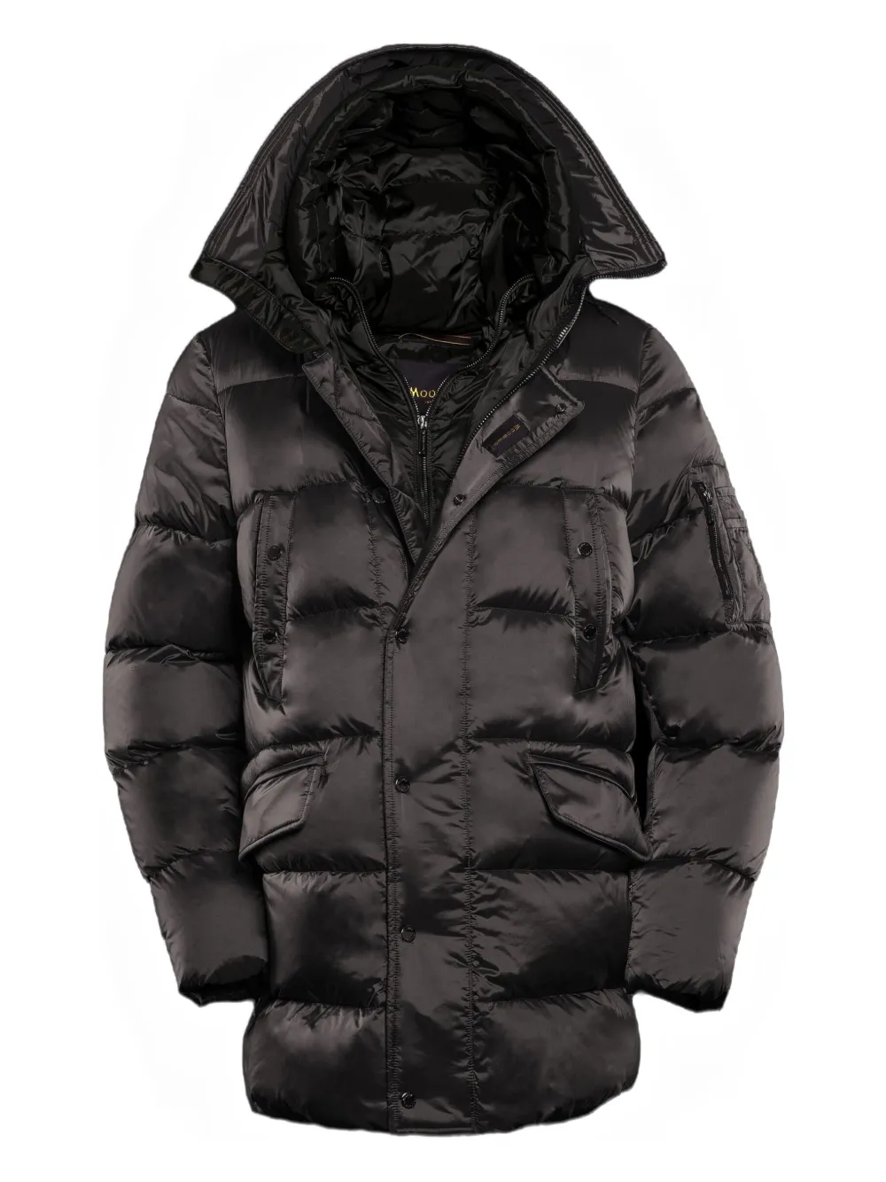 Moorer Grima-sh hooded padded coat | Grey | Image 1