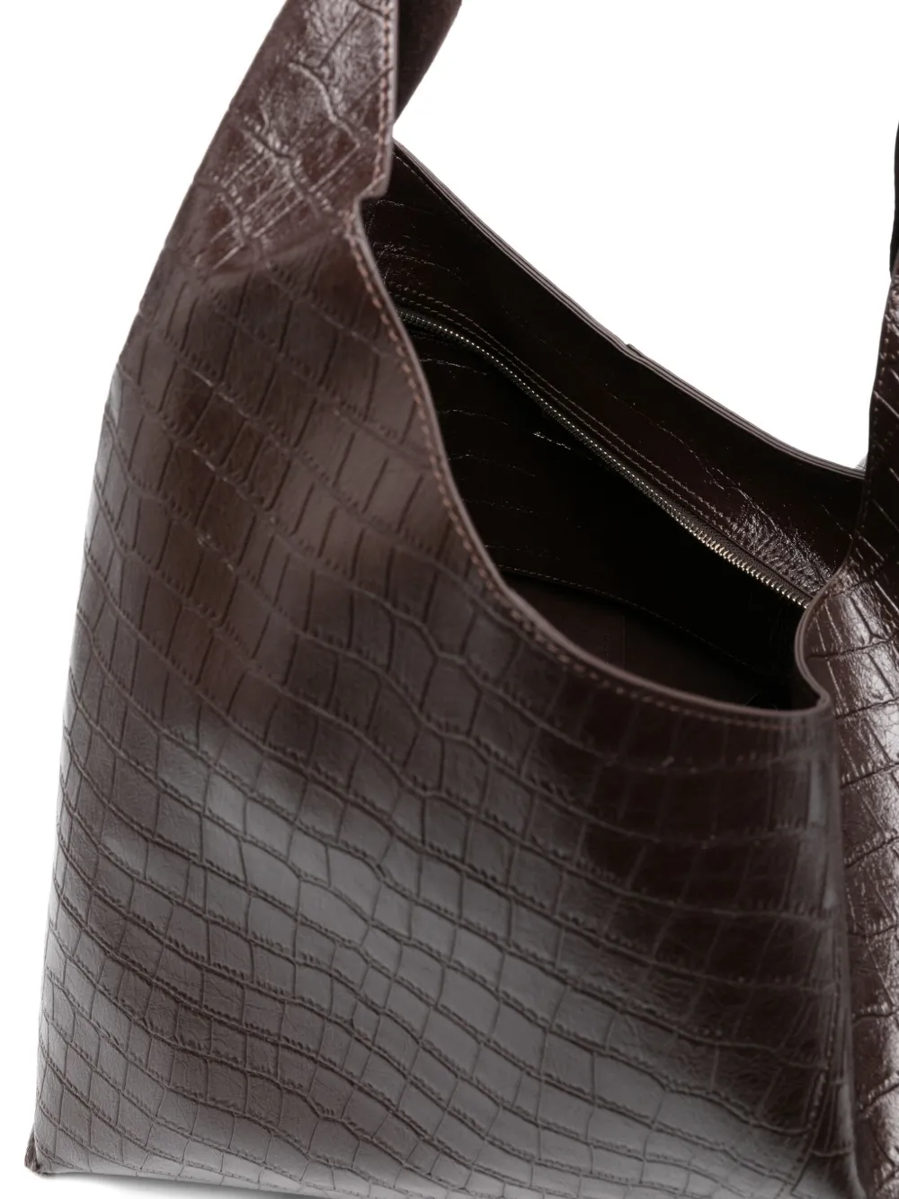 Ermanno Firenze Coco Print Hobo Tote Bag In Brown