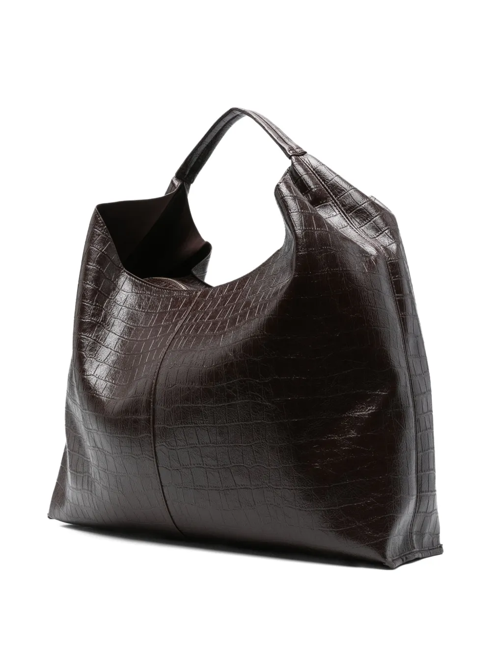 Ermanno Firenze Coco Print Hobo Tote Bag In Brown