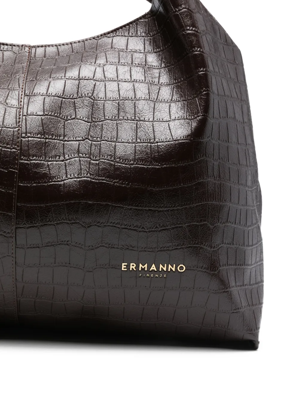 Ermanno Firenze Coco Print Hobo Tote Bag In Brown