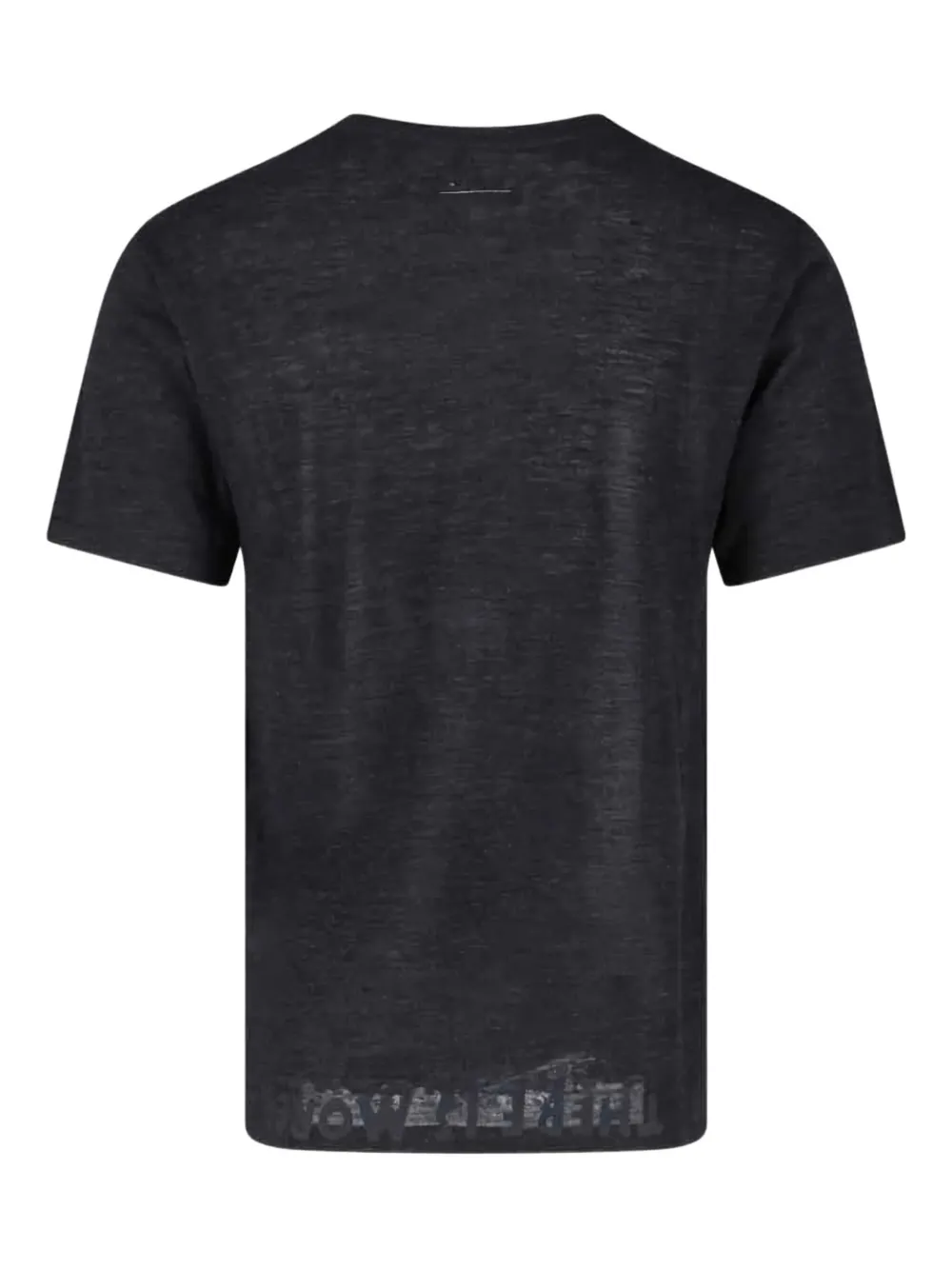 MM6 Maison Margiela letter-print T-shirt - Zwart