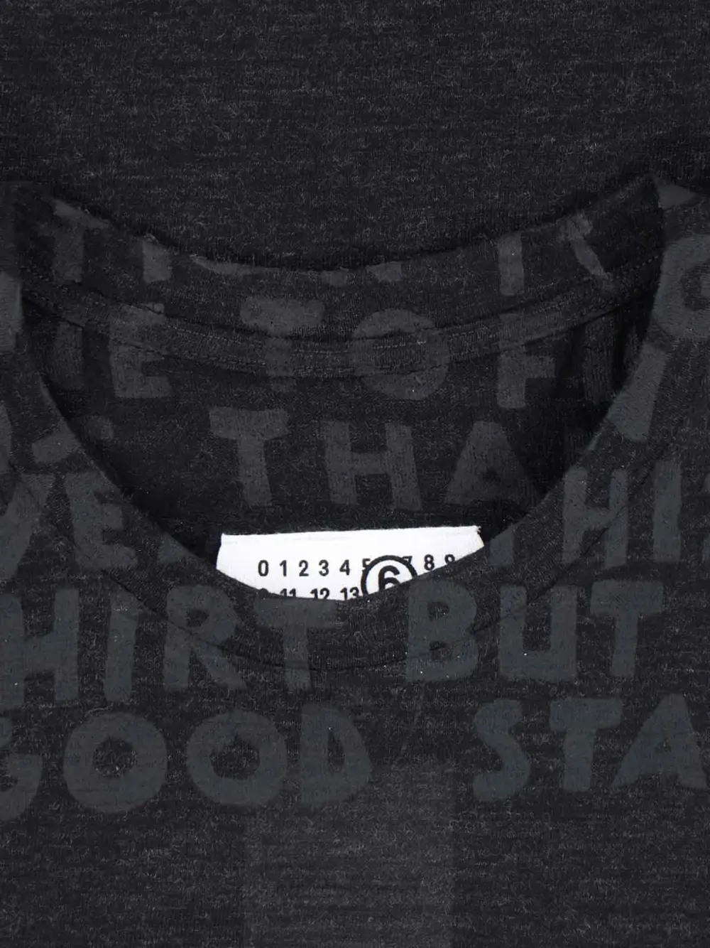 MM6 Maison Margiela T-shirt met print Zwart