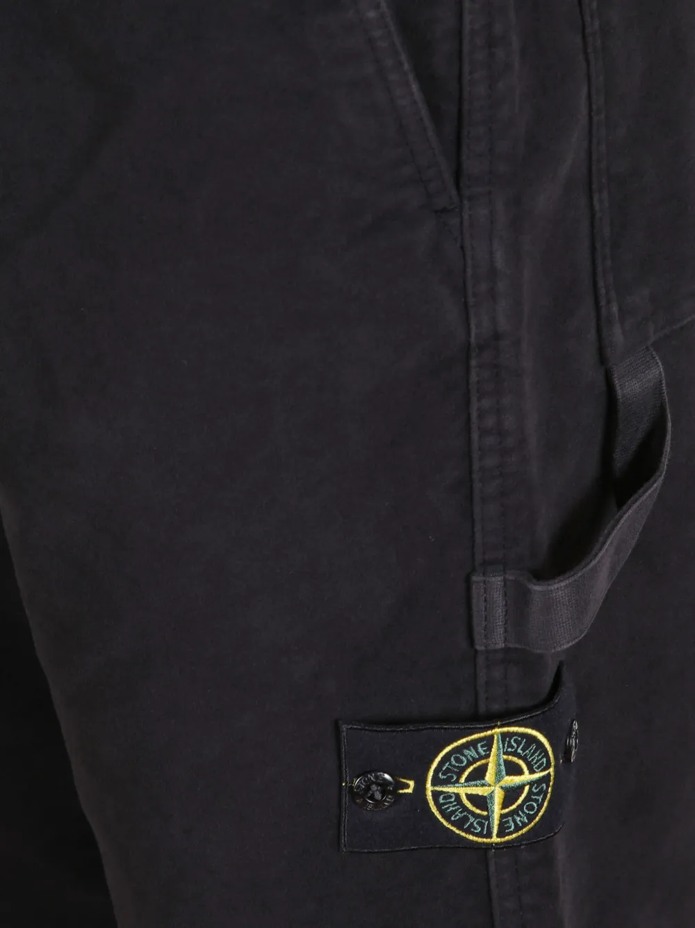 Stone Island Broek met knoopsluiting Zwart