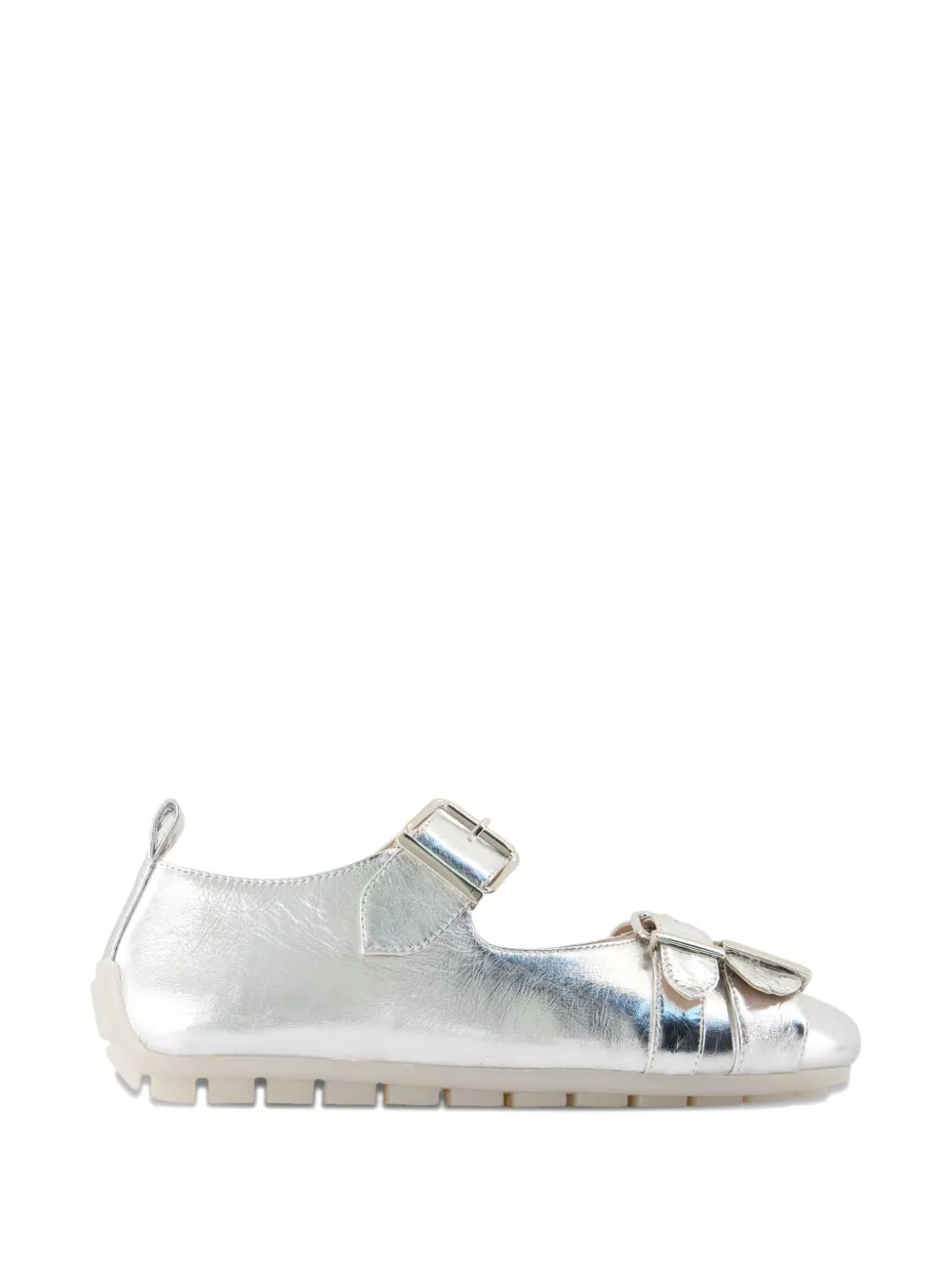 Simone Rocha buckle-detail ballet flats Grey
