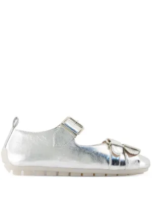 SIMONE ROCHA ゴールド メタリック レースアップシューズ Creer RABOKIGOSHI 【全天候対応】シャーリングレースアップ