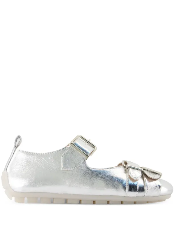 Simone Rocha バックル フラットシューズ | グレー | FARFETCH JP