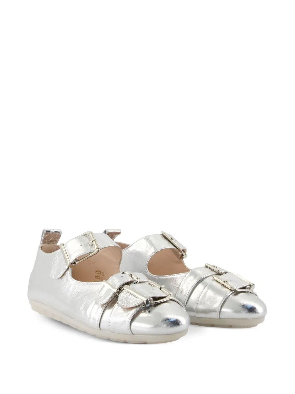 Simone Rocha buckle-detail ballet flats - Grijs