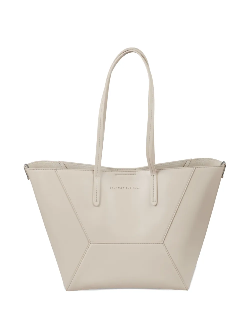 Brunello Cucinelli BC Duo logo-detail shoulder bag - Toni neutri