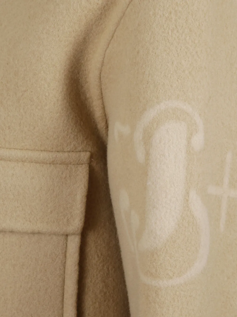 Jil Sander Jas met zak Beige