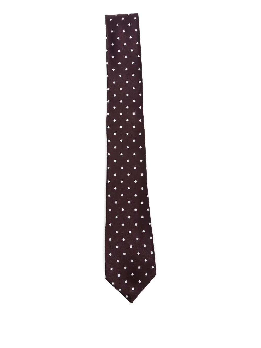 TOM FORD polka-dot silk tie Paars