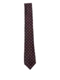 TOM FORD polka-dot silk tie - Purple