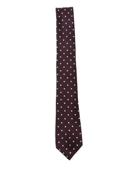 TOM FORD polka-dot silk tie