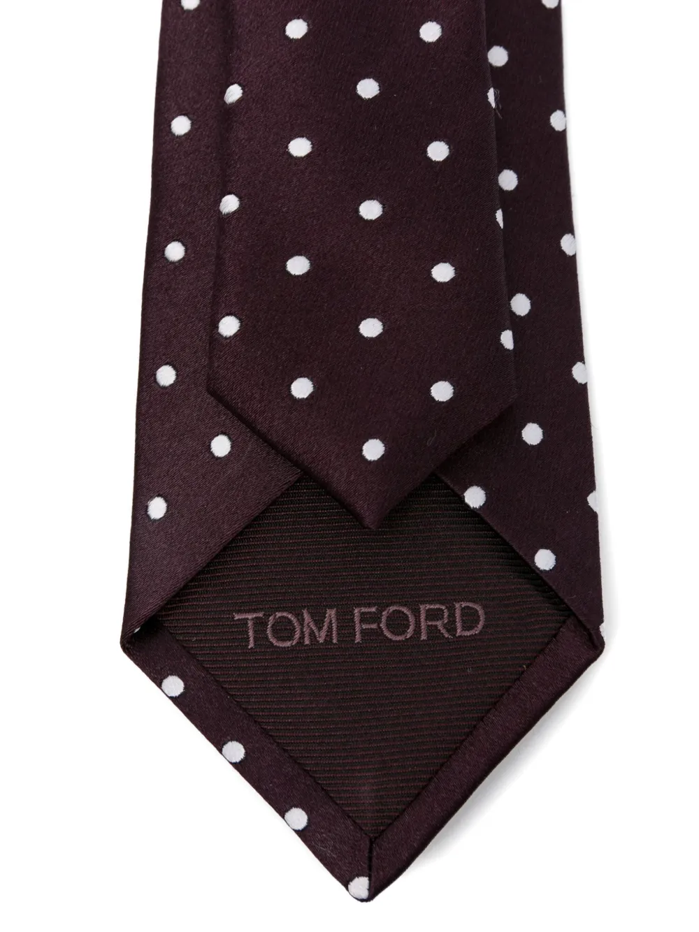 TOM FORD polka-dot silk tie Paars
